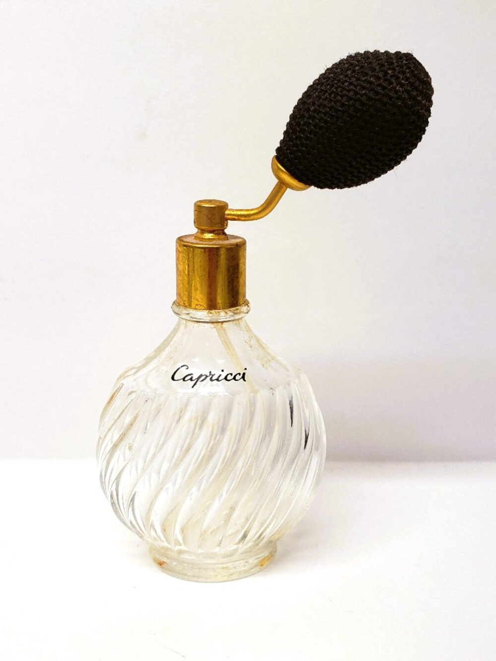 Vintage Nina Ricci Capricci Lalique Perfume Bottle 2.5 oz France Atomizer Swirl